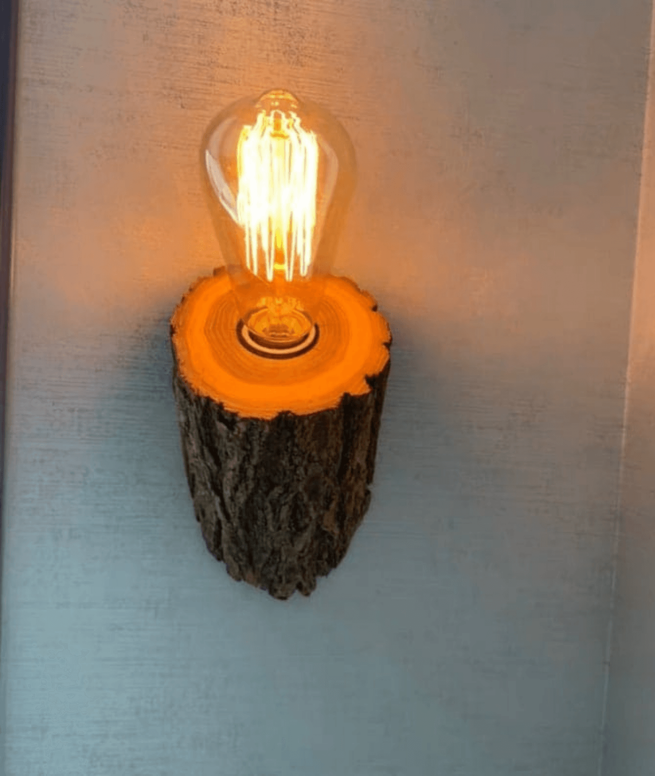Natural Wood Wall Sconce