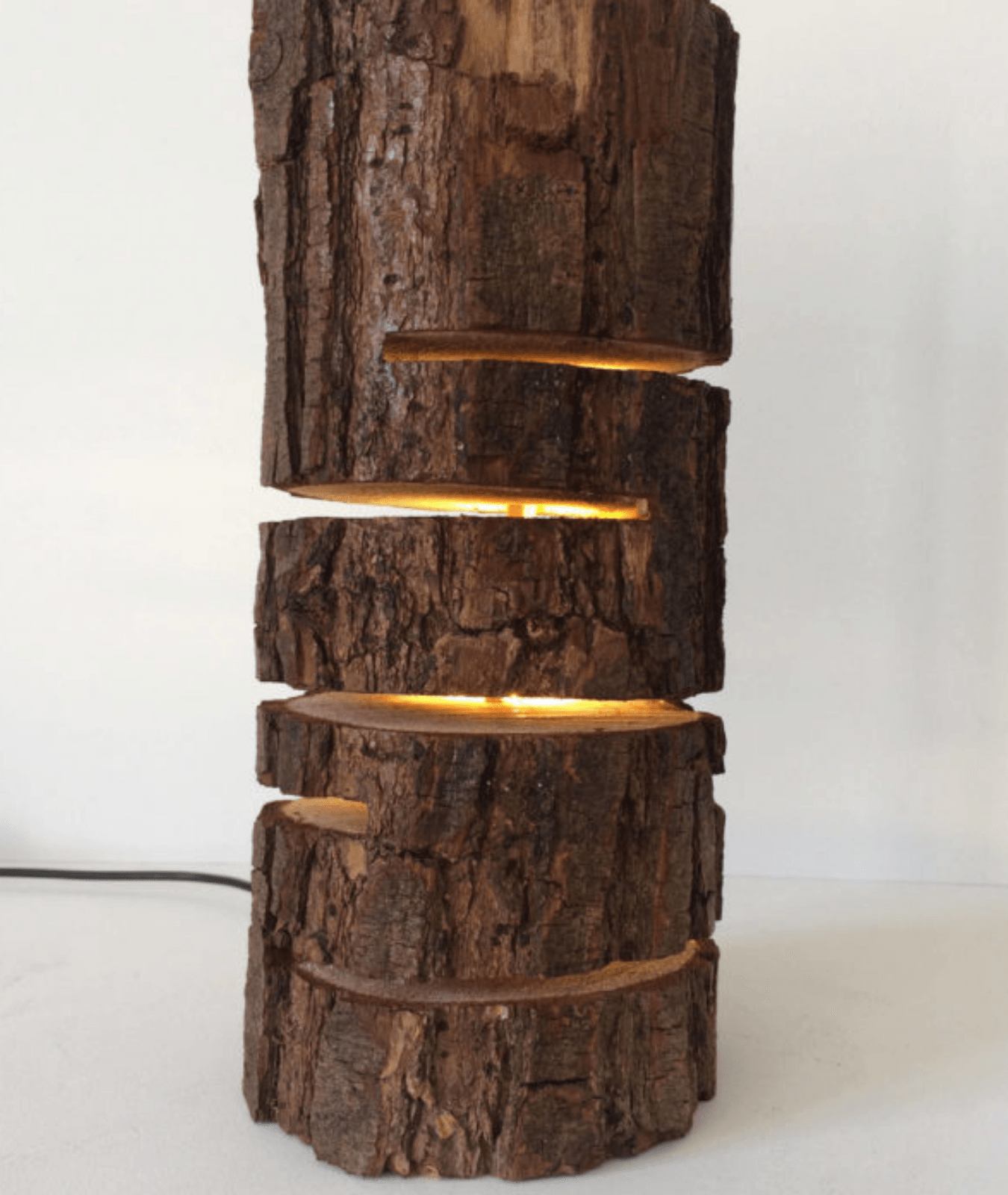 Glowing  Log Wooden Lamp