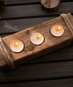 WoodLine Tealight Holder ⭐