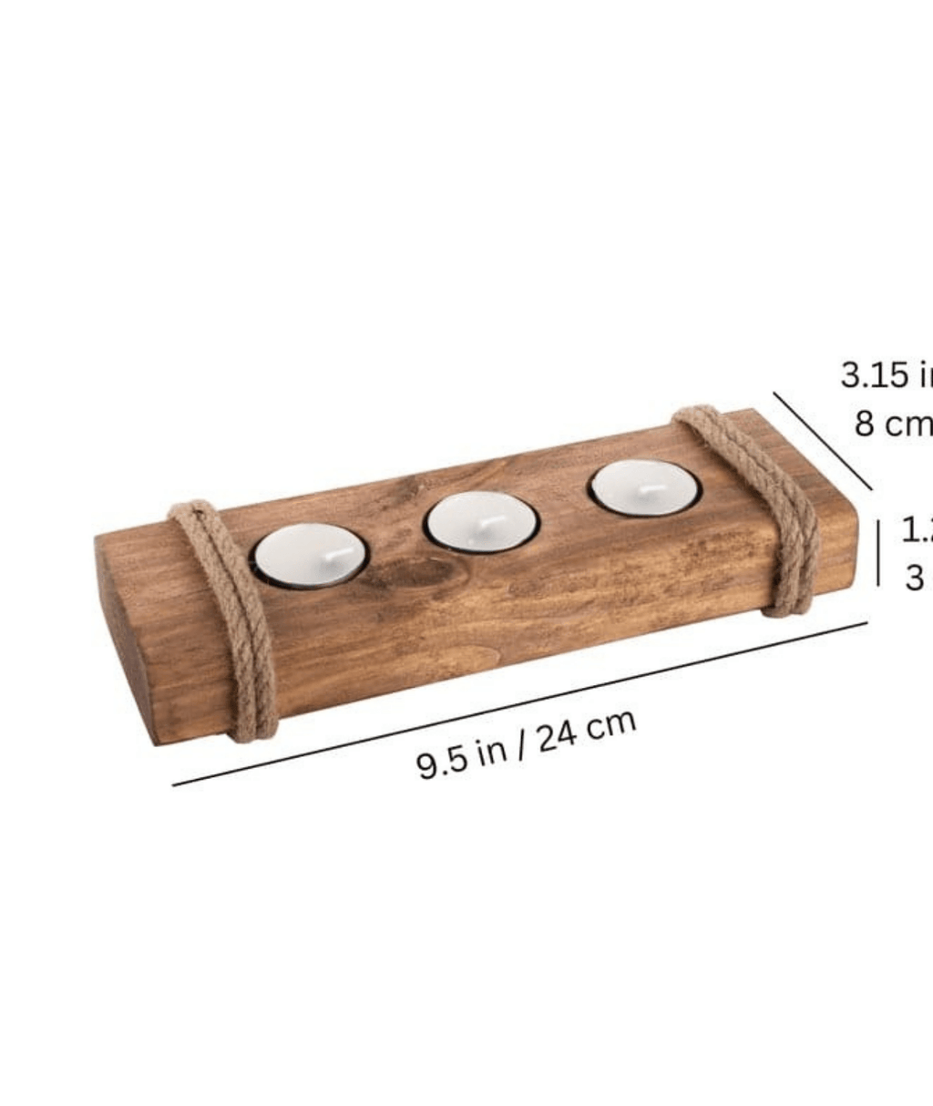 WoodLine Tealight Holder ⭐