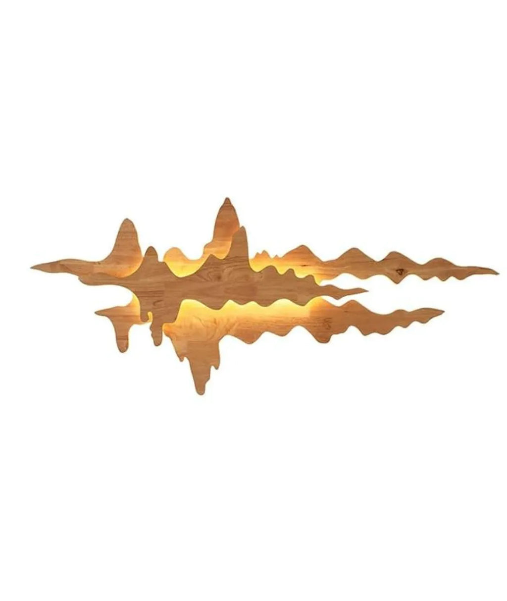 Creative Cloud Style Wooden Wall Lamp