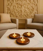 Wooden Eye Candle Holder