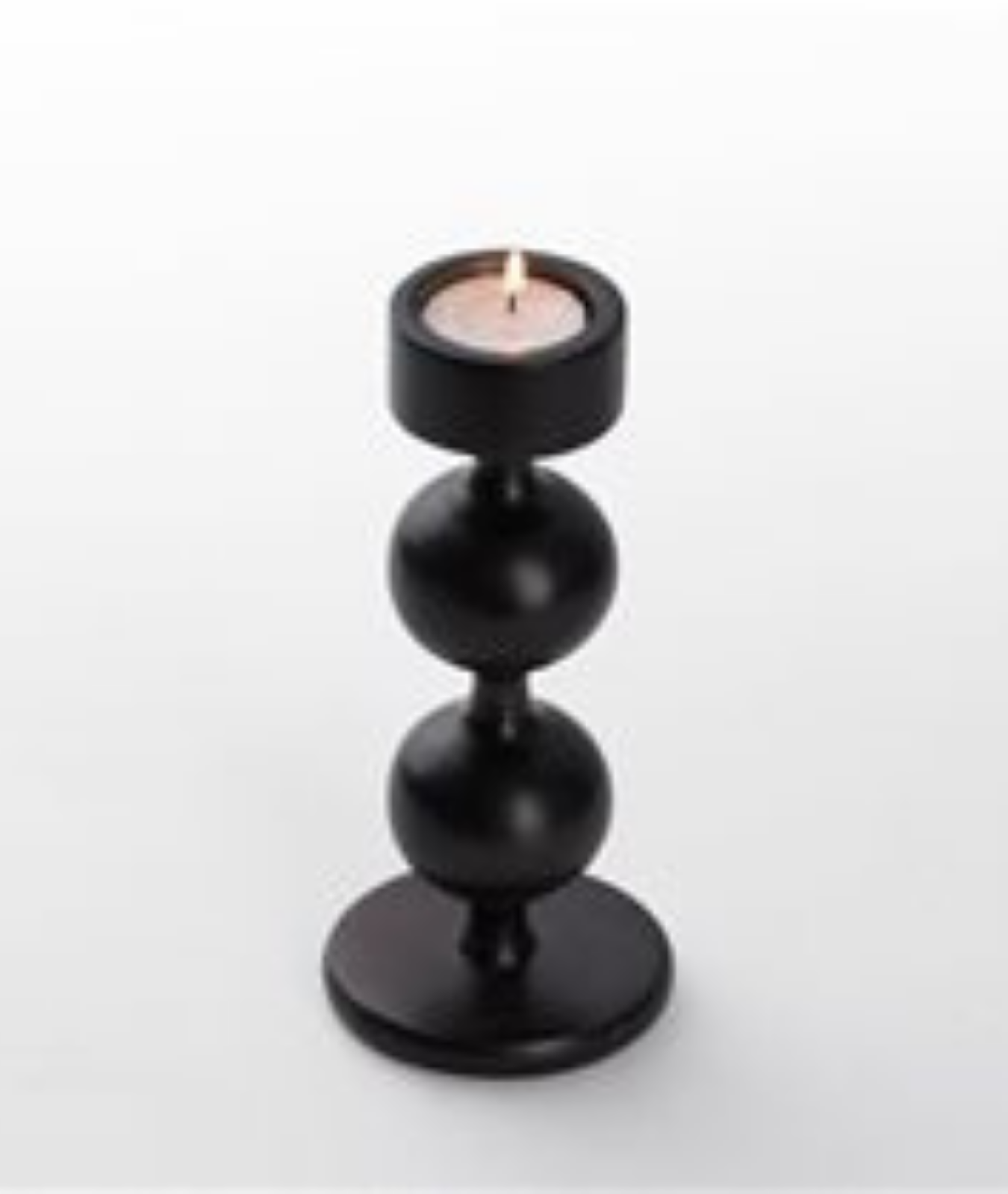 Mercana Candelero Wooden Round Candlestick Holder