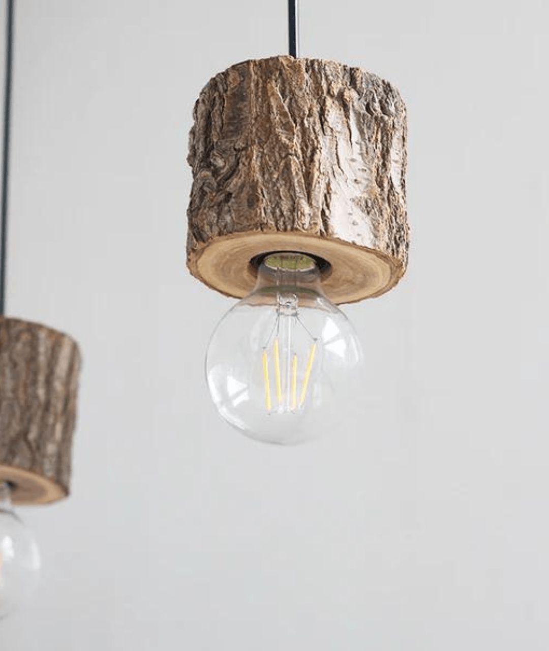 Woodpecker Timber Stump Pendant light