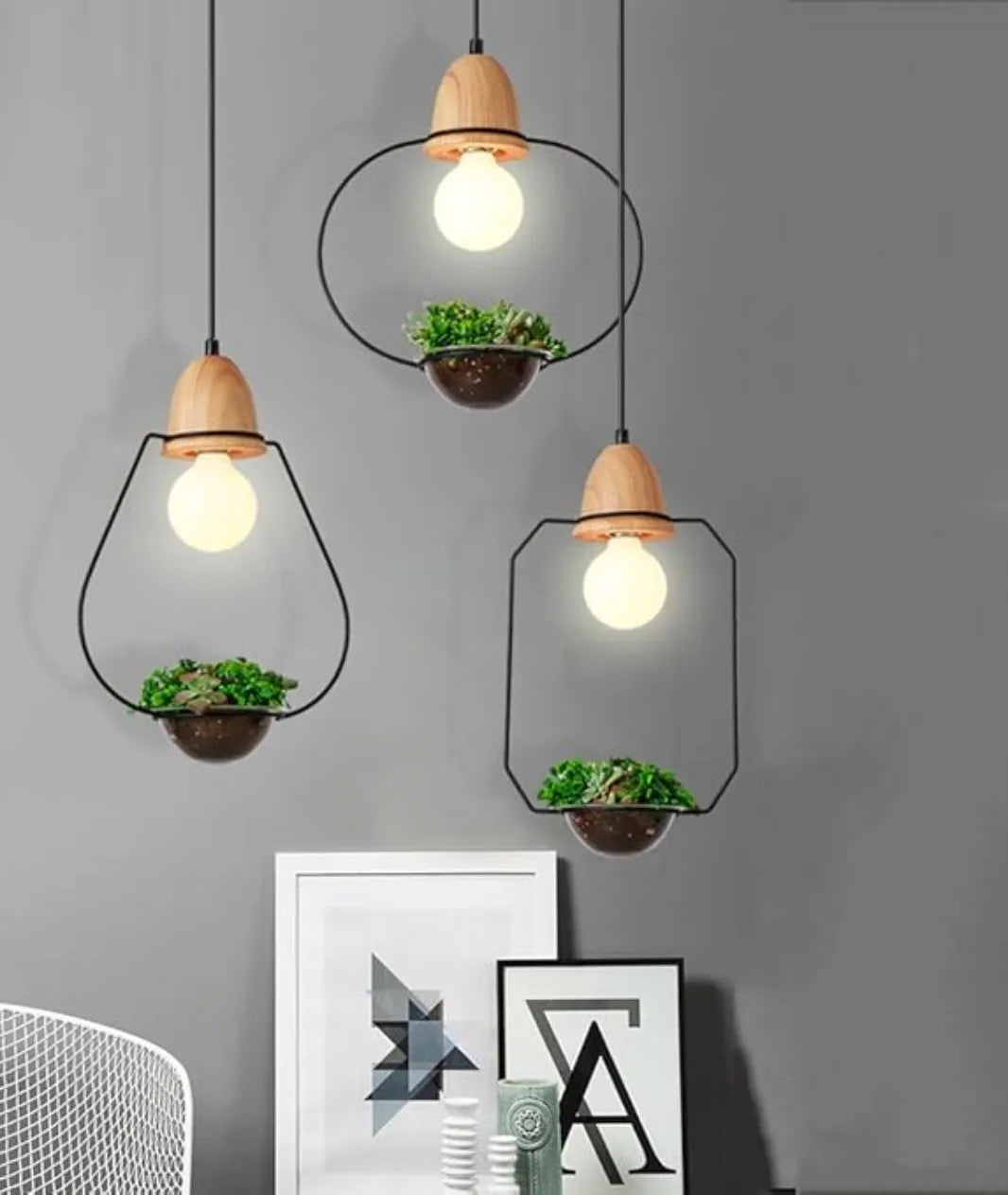 LED Hanging Plant Pendent Light