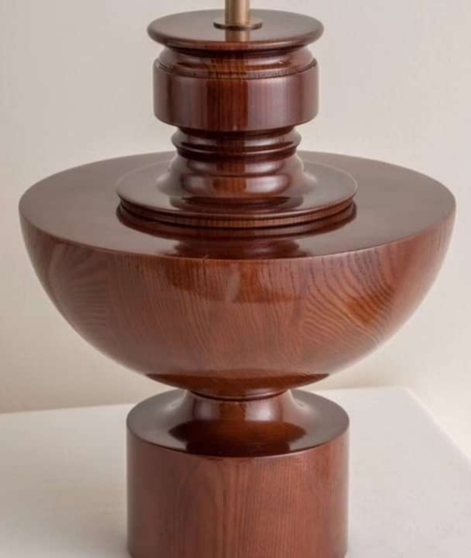 Red Rock Wooden Table Lamp