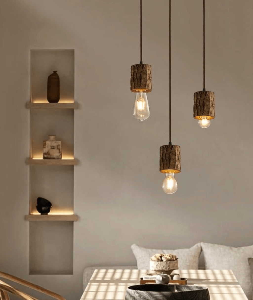 Woodpecker Timber Stump Pendant light