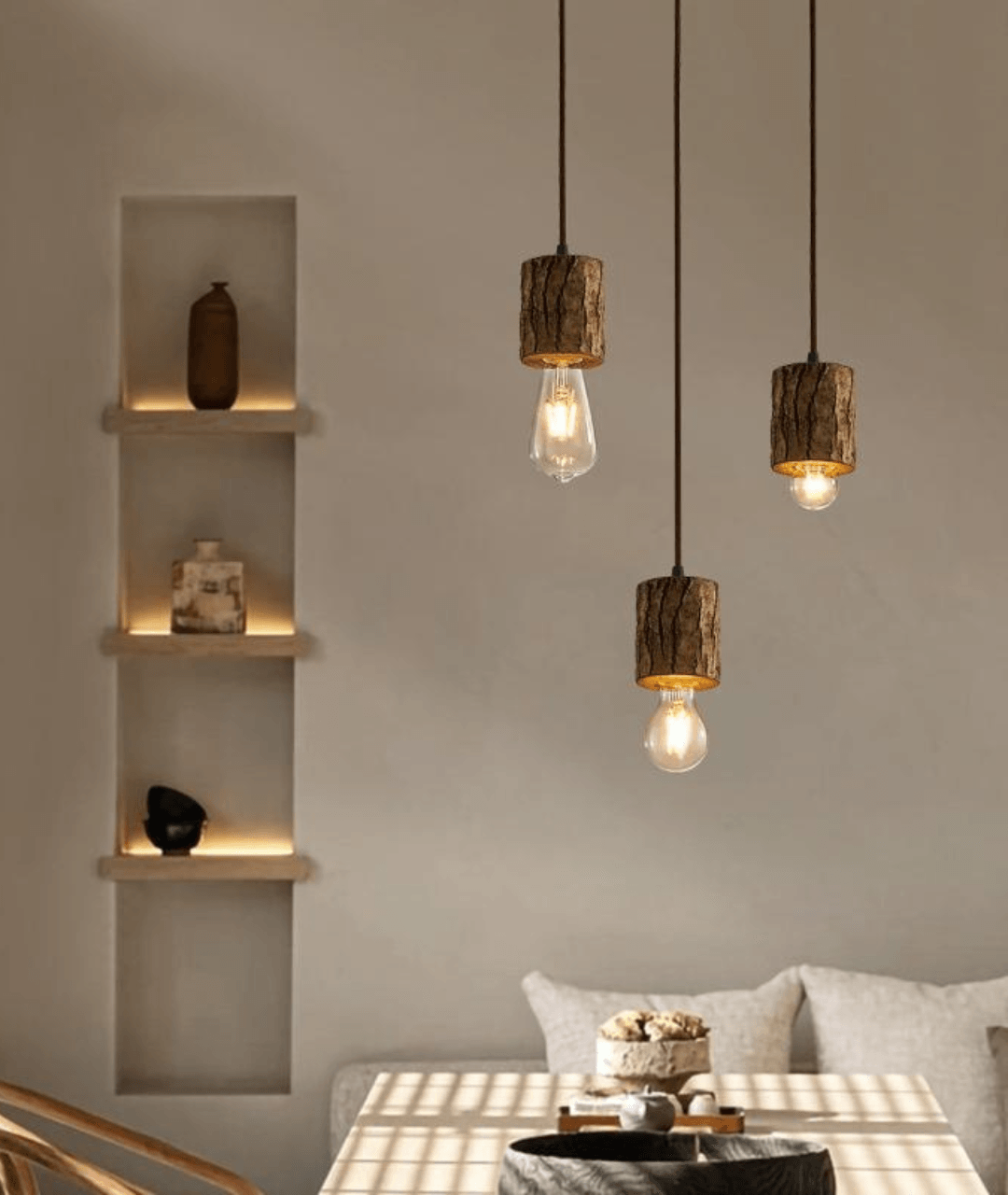 Woodpecker Timber Stump Pendant light