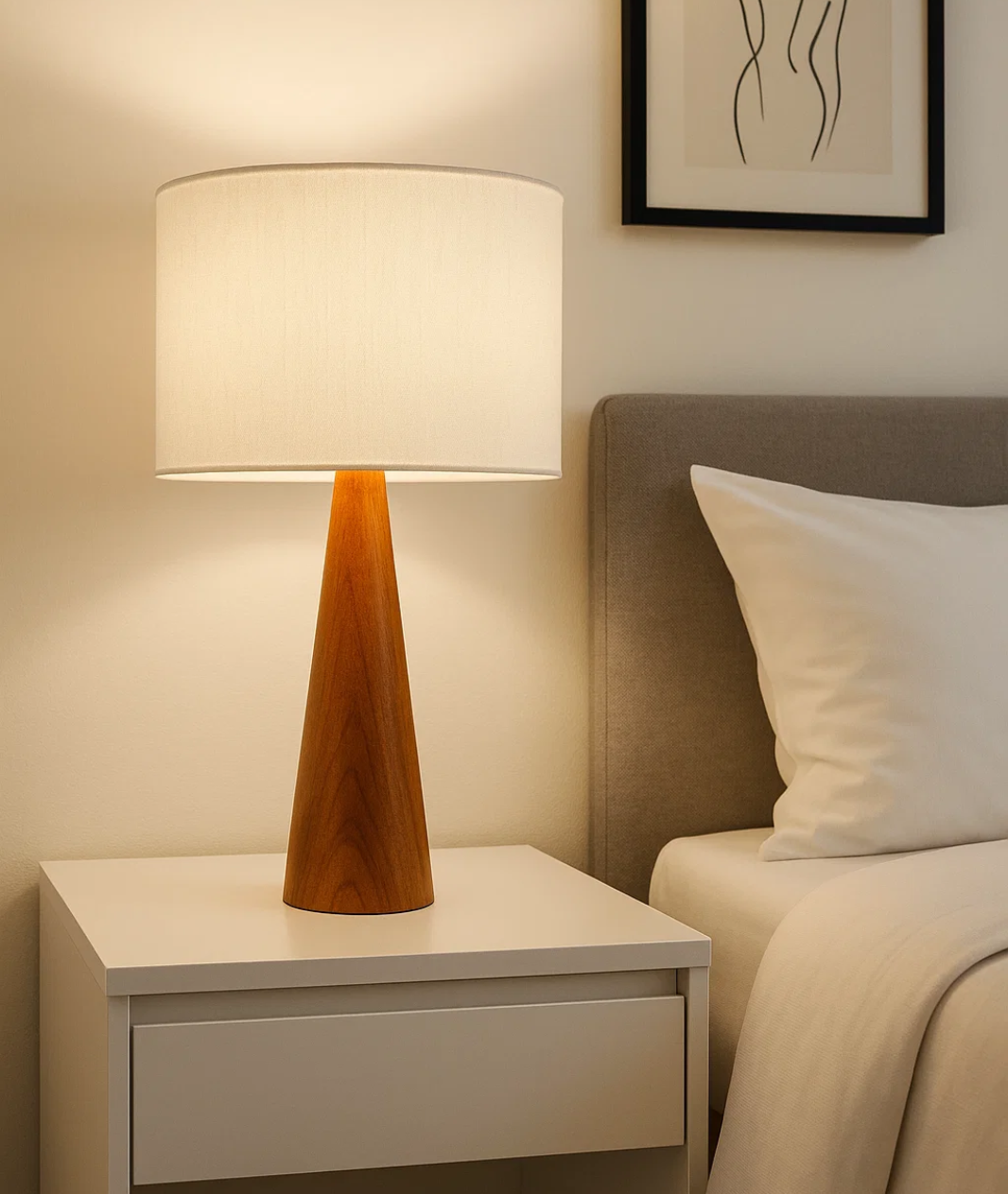 OAK TABLE LAMP