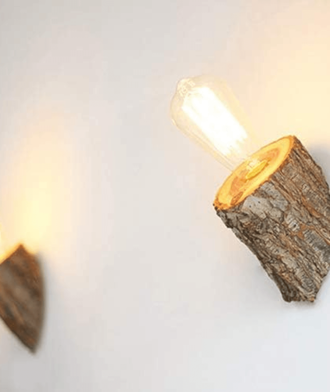 Natural Wood Wall Sconce