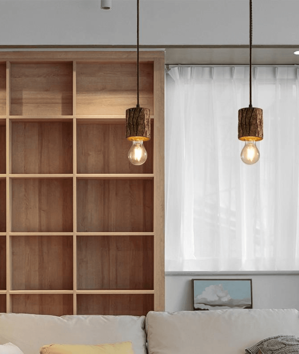 Woodpecker Timber Stump Pendant light