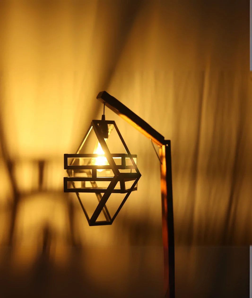 The Happy Floor Wooden Lamp