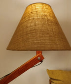 Modern Angled Wood Floor Lamp