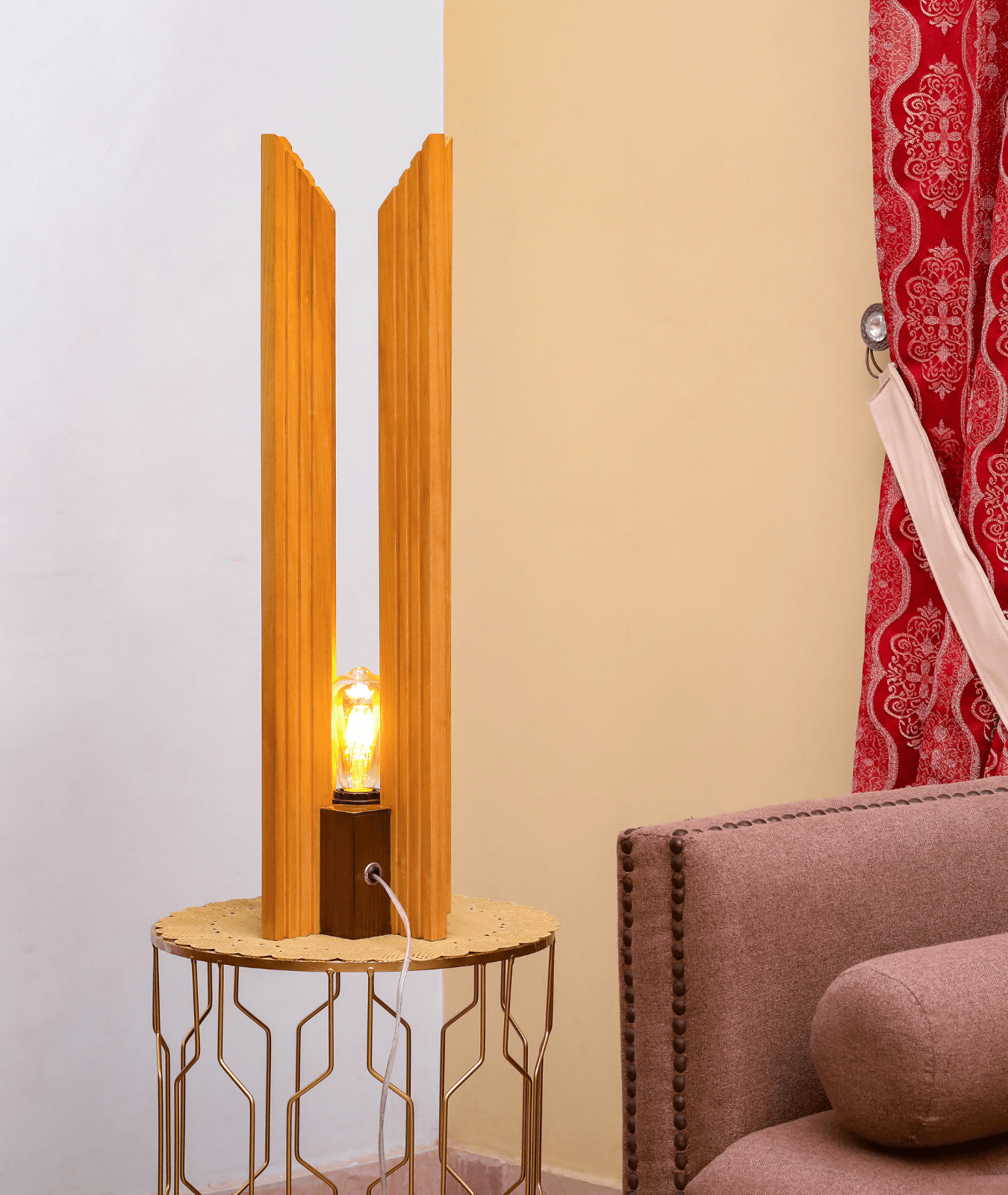 Architectural Wooden Lamp