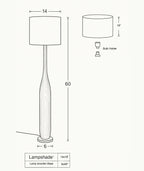 Modern Wooden Briar Standing Lamp