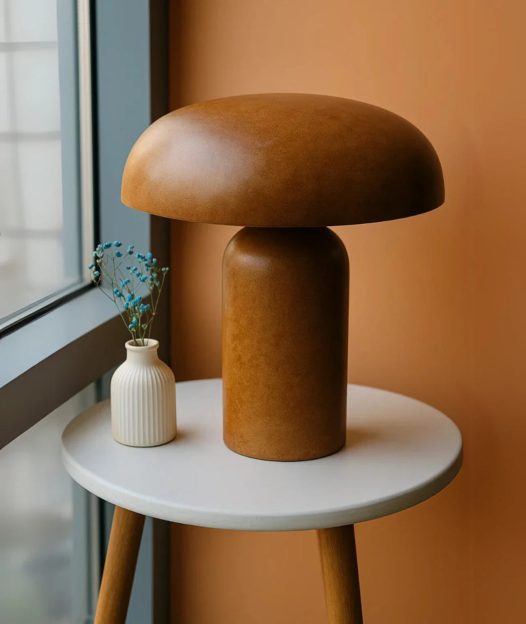 Mushroom Wooden Lamp
