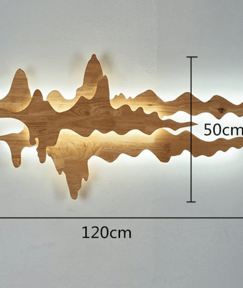 Creative Cloud Style Wooden Wall Lamp