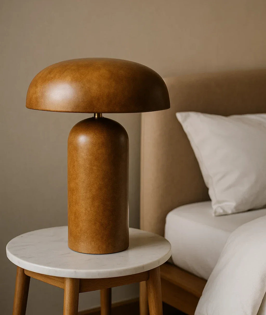 Mushroom Wooden Lamp