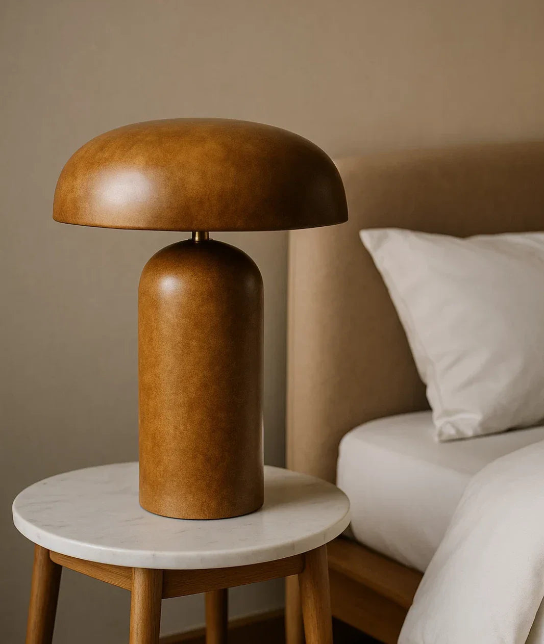 Mushroom Wooden Lamp