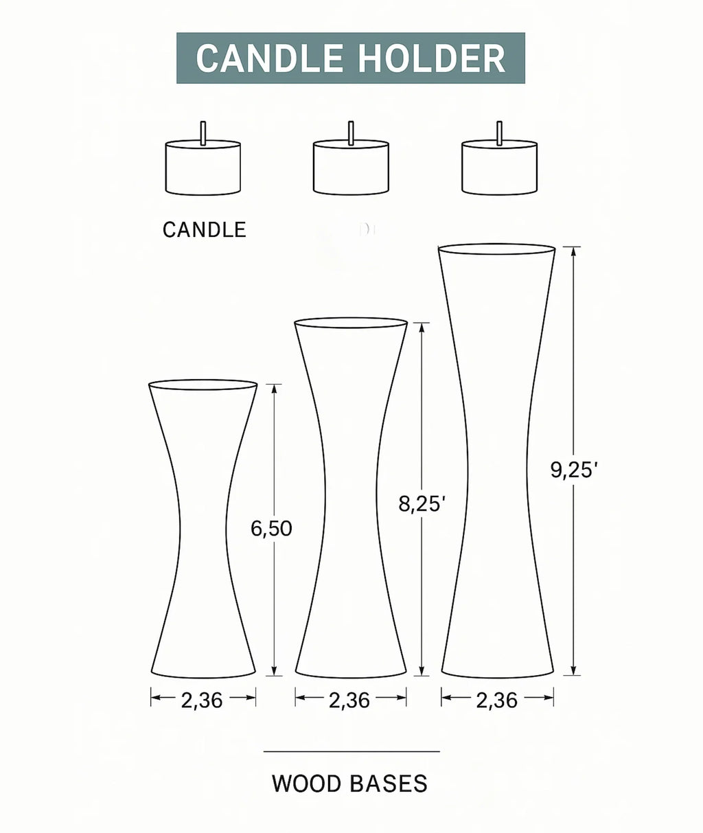 Wooden Candle Holder
