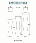 Wooden Candle Holder