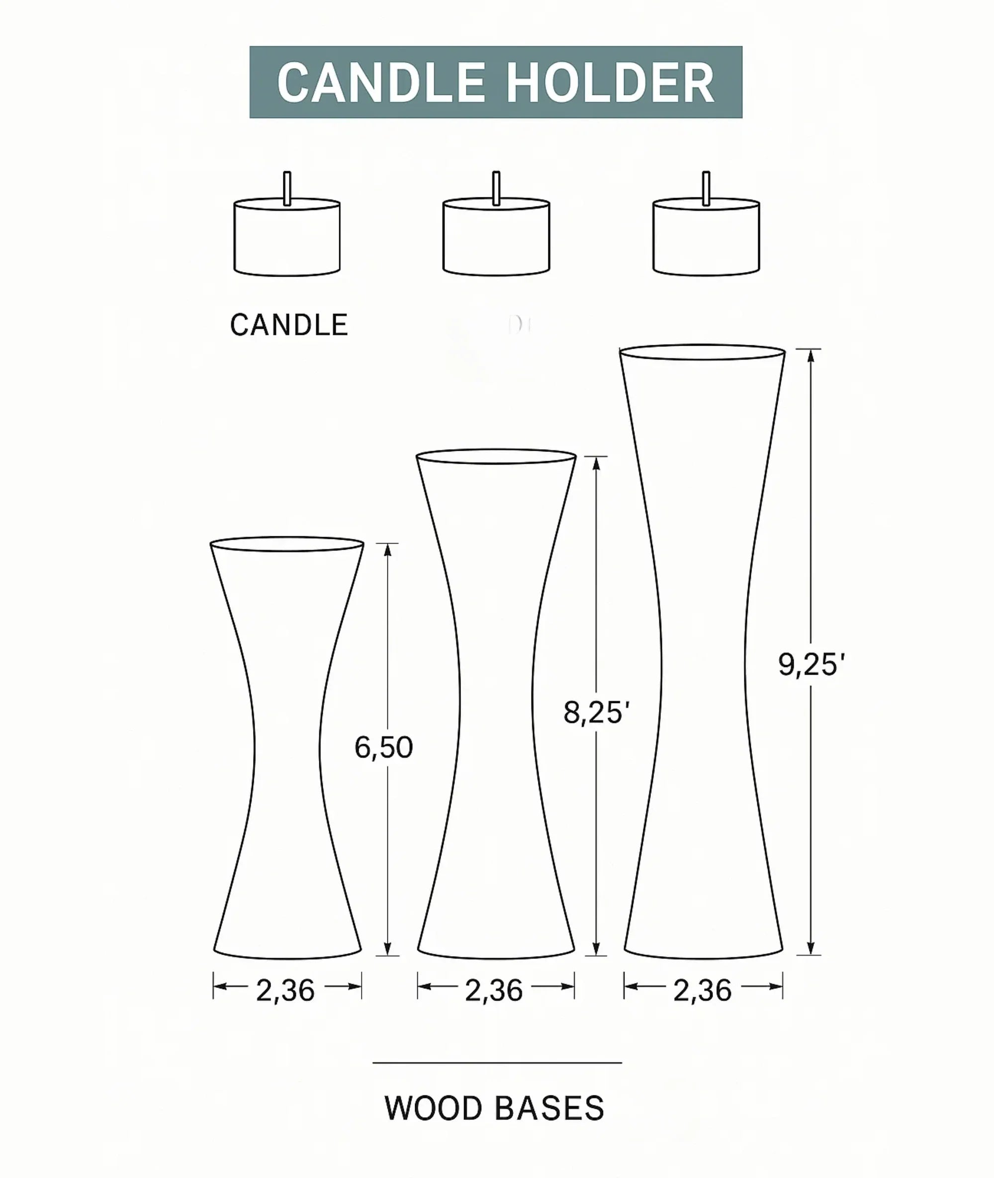 Wooden Candle Holder