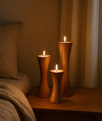 Wooden Candle Holder