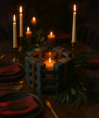 WoodLock Candle Holder