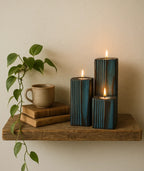 PlazaGlow Wooden Candlestick ⭐