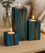 PlazaGlow Wooden Candlestick ⭐