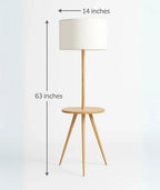 Pure Wood Tripod Lamp