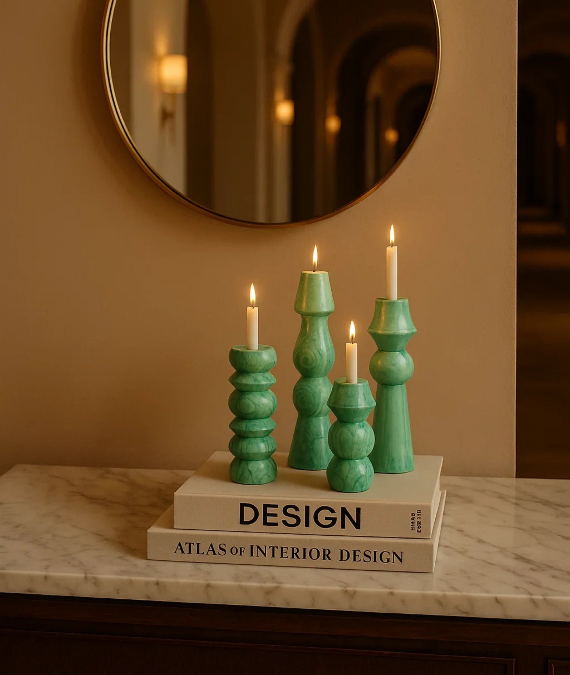 Olaf wooden Candlestick Holder