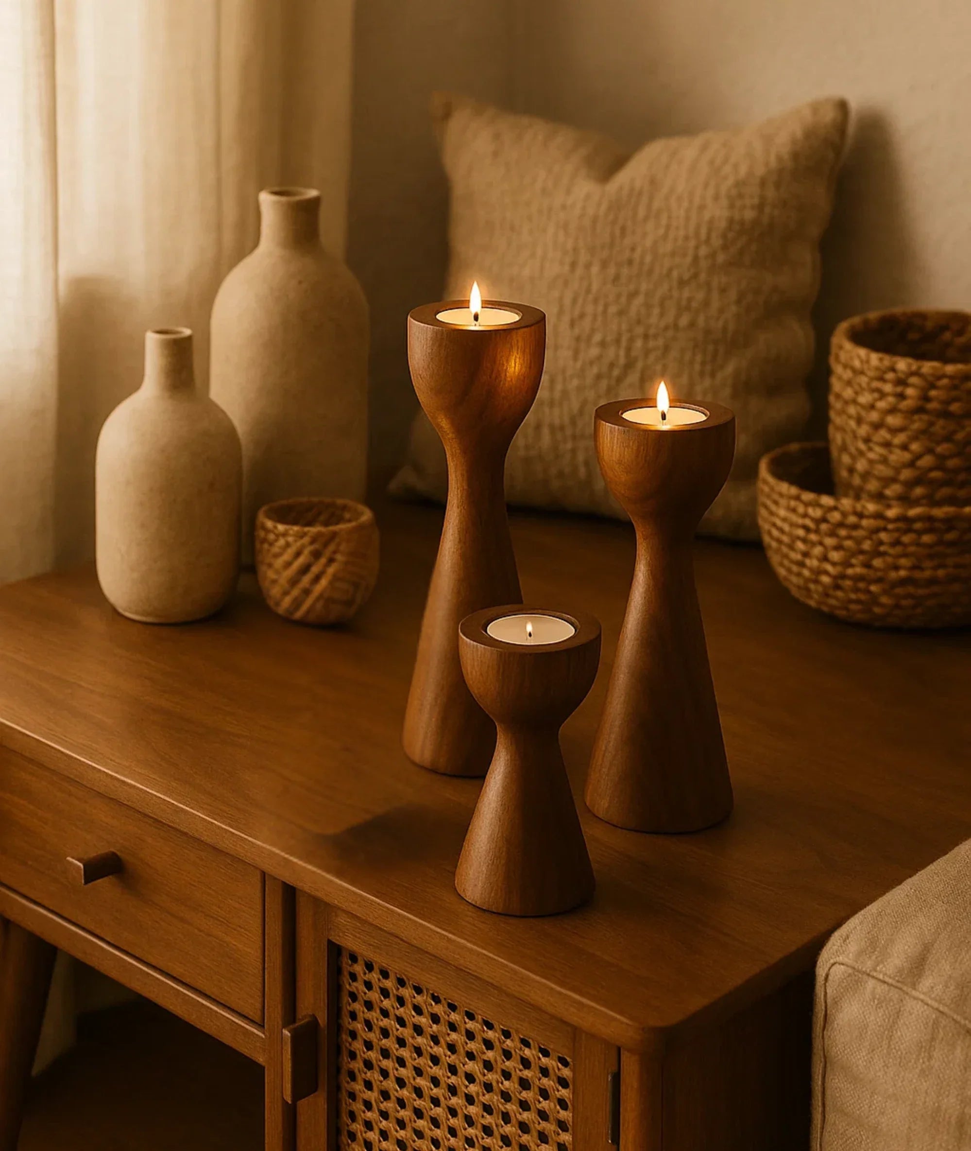 Pillar Tea-Lights Candle Holder
