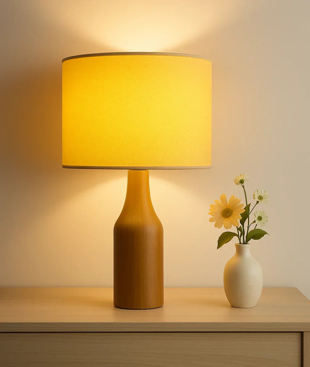 VECTOR  Table Lamp | Wooden Bedside Lamp