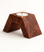 Wooden Step Tealight Holder