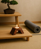 Wooden Step Tealight Holder