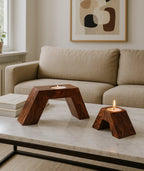 Wooden Step Tealight Holder